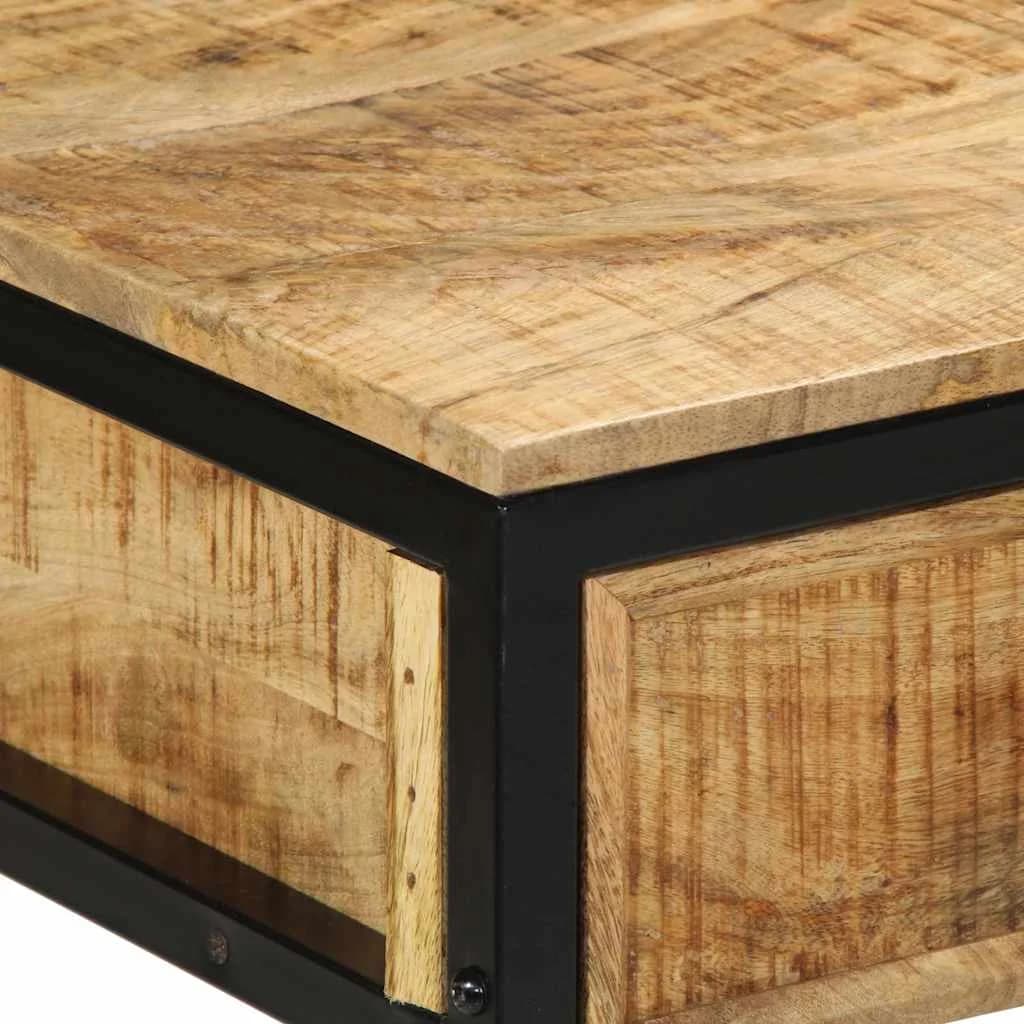 Pisalna miza Rjava 105 x 50 x 75 cm Trdna mango les in kovina - slika 8
