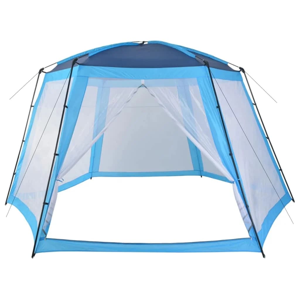 Šotor za bazen iz blaga 500x433x250 cm moder - slika 2