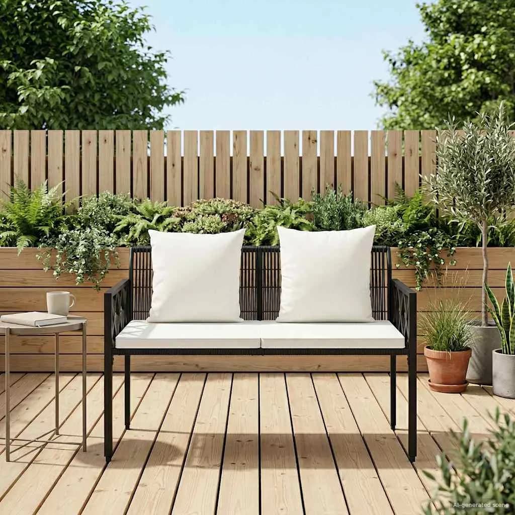Zunanje klopi 2 -Seater 116 x 56 x 75 cm poli ratan - slika 3