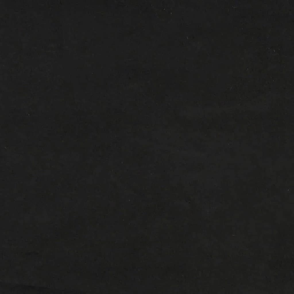 Chesterfield klop Črna 112 x 65,5 x 75 cm Žamet - slika 10