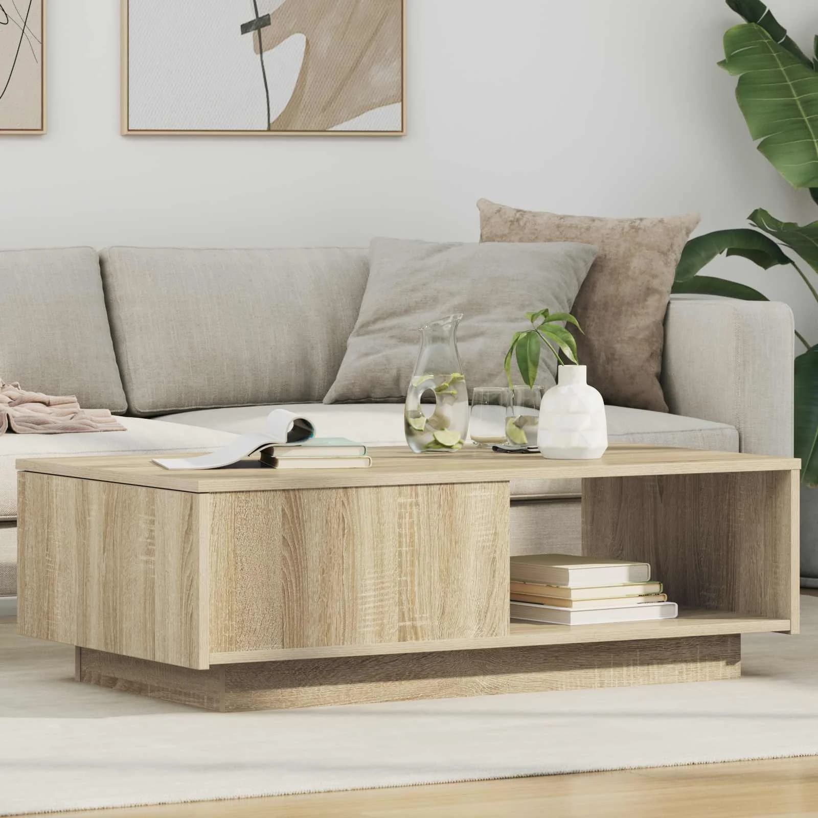 Klubska miza Sonoma hrast 95 x 55 x 31 cm Inženirski les