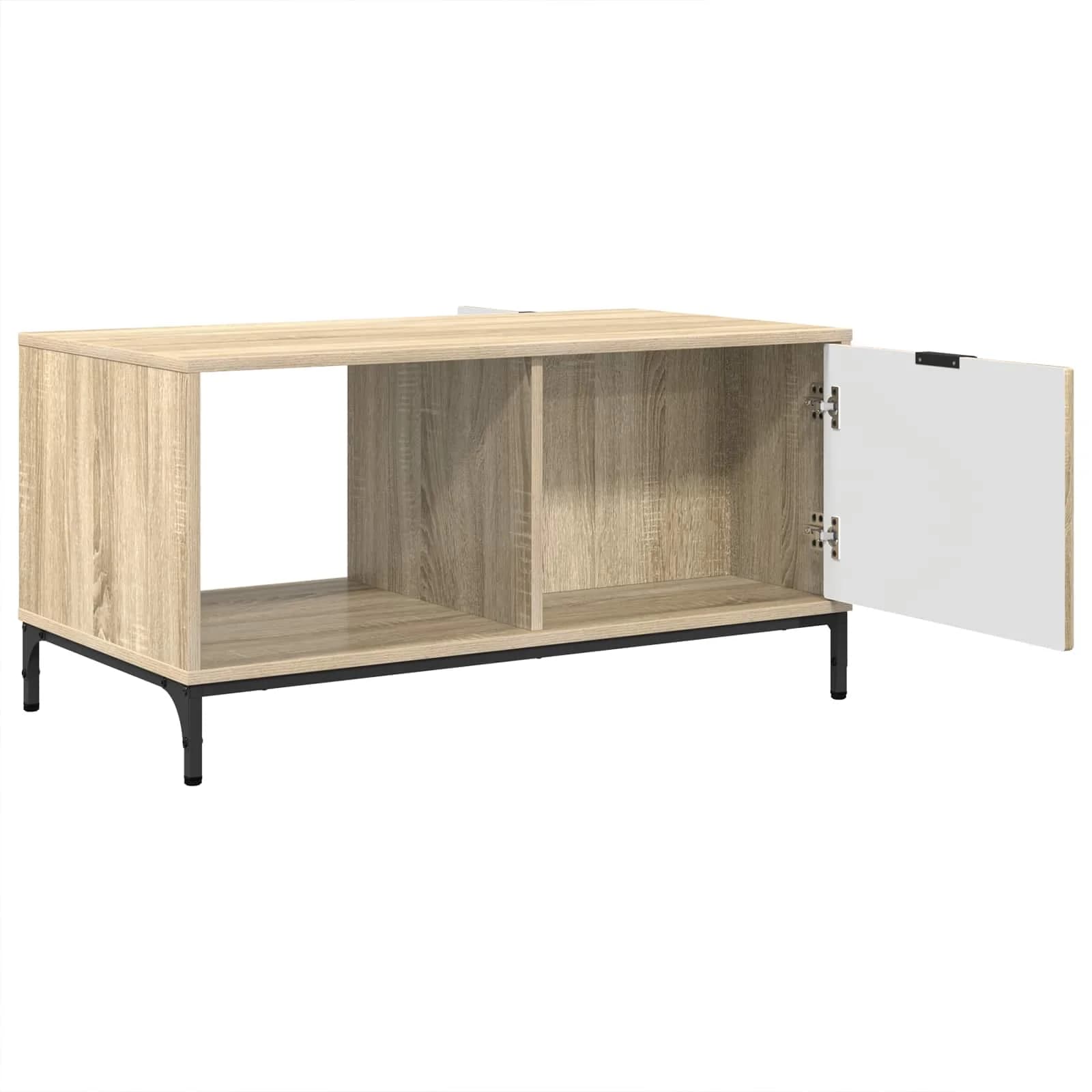 Klubska miza Sonoma hrast 90 x 49 x 46 cm Inženirski les - slika 5