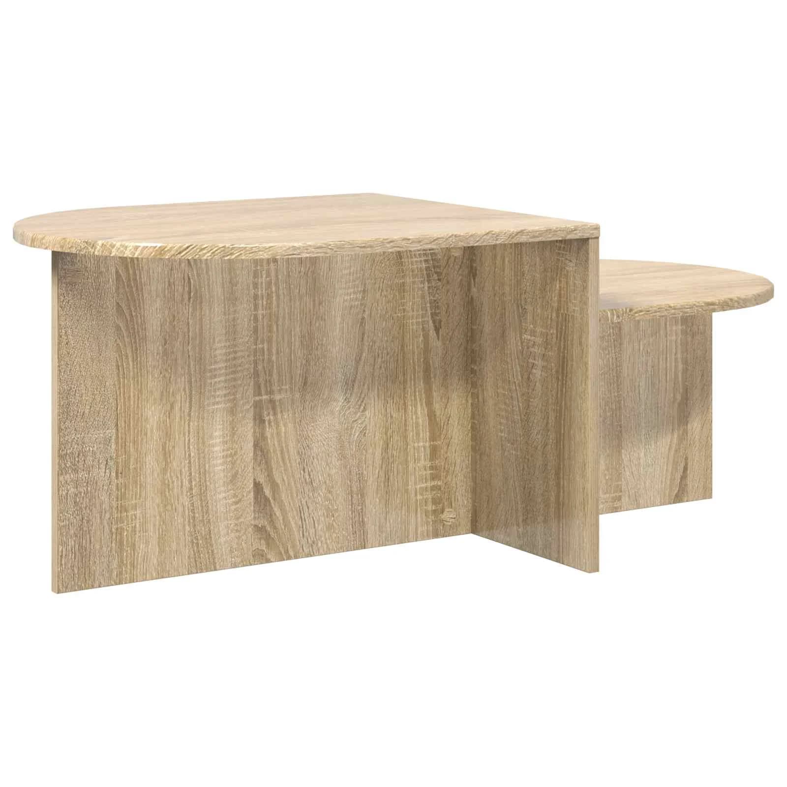 Klubska miza Sonoma hrast 100 x 50 x 40 cm Inženirski les - slika 7