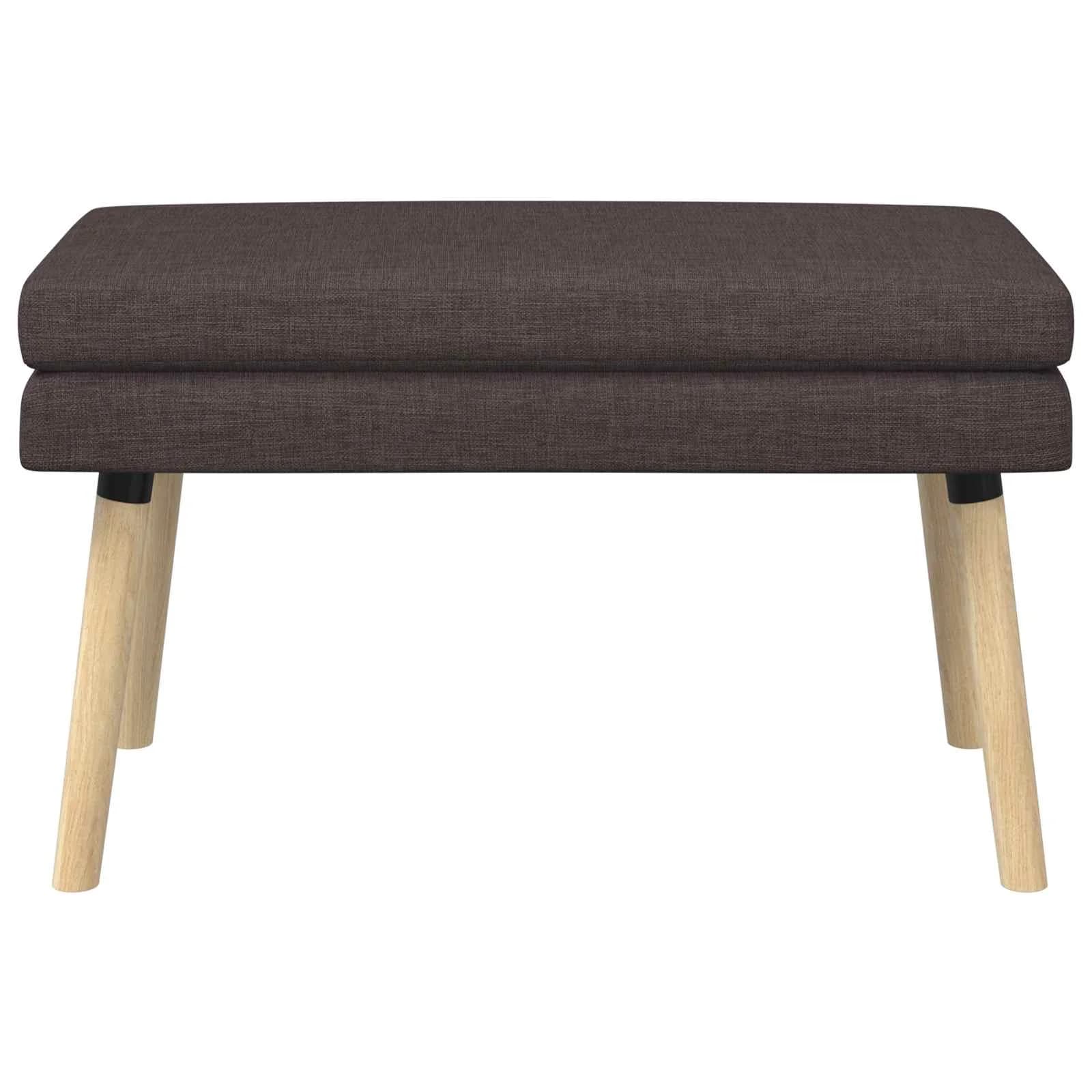 Dvojna klop Temno rjava 80 x 40 x 47 cm Blago - slika 5