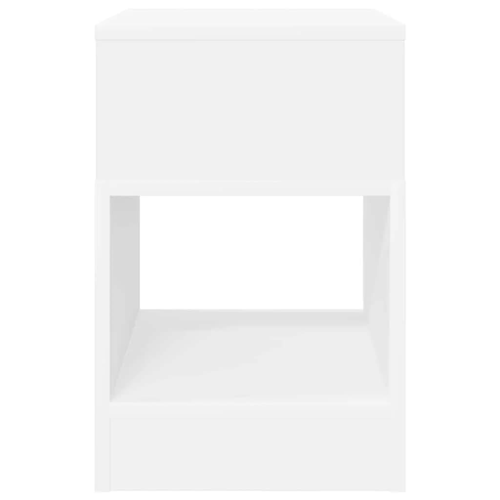 Stranska miza 2 kos Bela 30,5 x 30 x 45 cm Inženirski les - slika 6