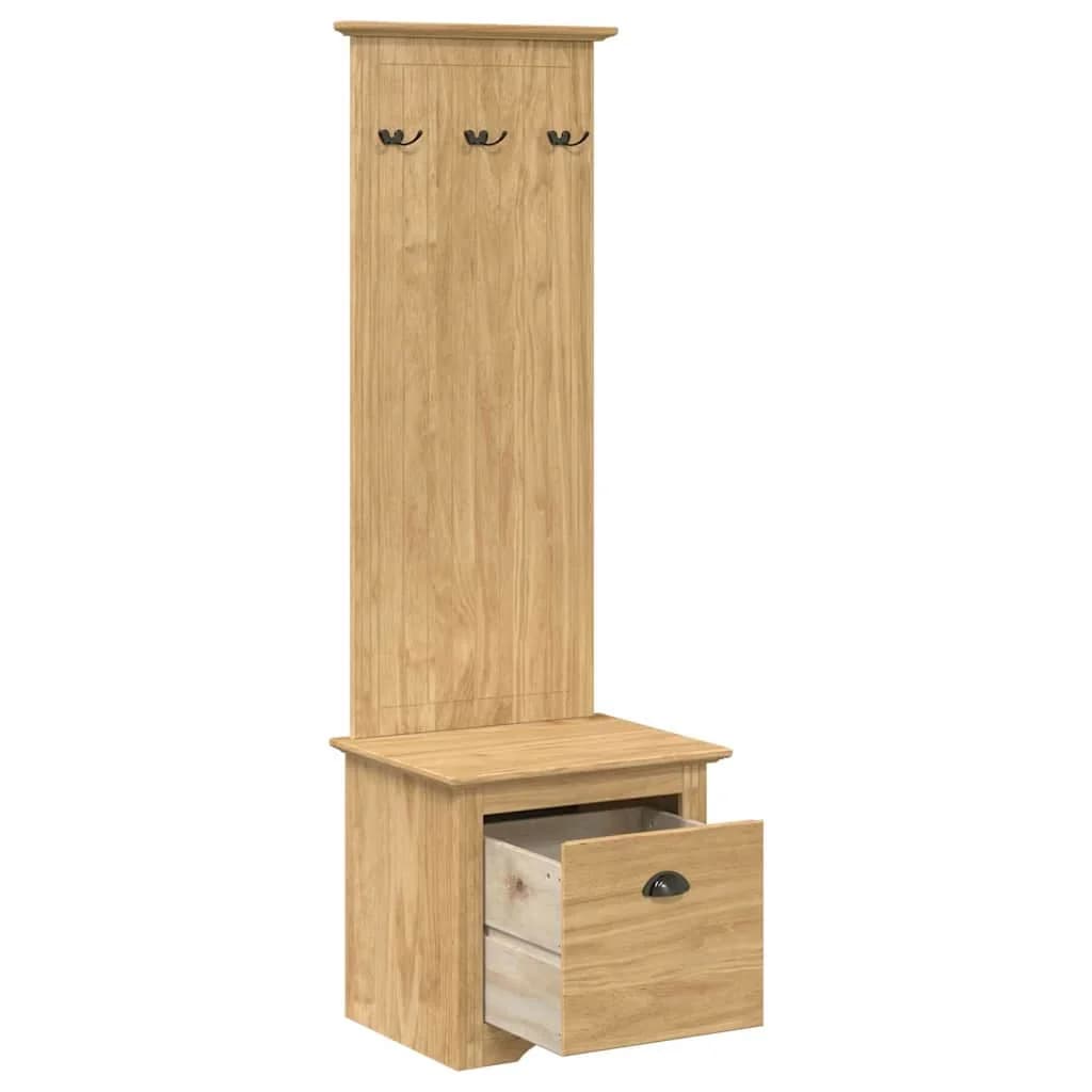 Omara za hodnik BODO Medeno rjava 50 x 40 x 156,7 cm - slika 4