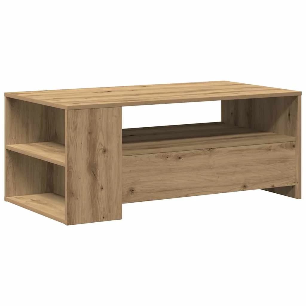 Klubska miza Umetni hrast 102 x 55 x 43,5 cm Inženirski les - slika 6