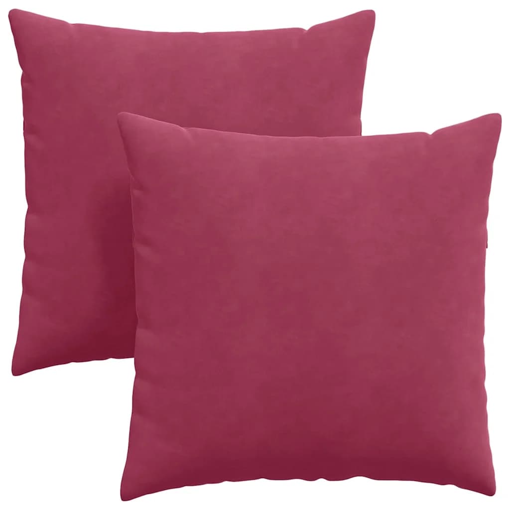 Blazine za kavč 2 pcs Vinorodna rdeča 80 x 80 cm - slika 2