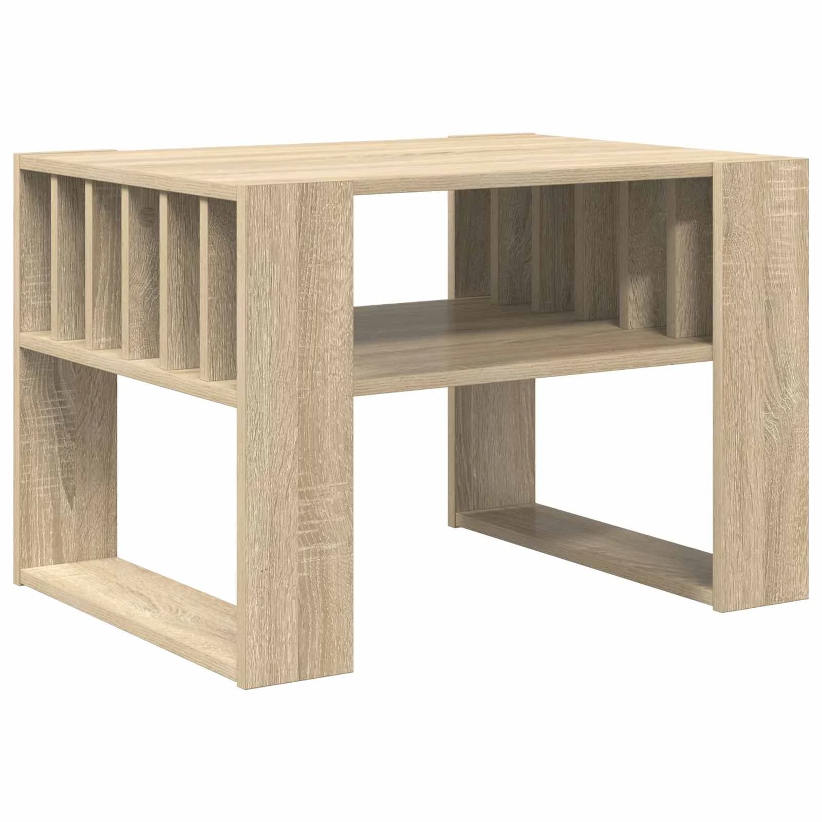 Klubska miza Sonoma hrast 66 x 49,5 x 45 cm Inženirski les - slika 7