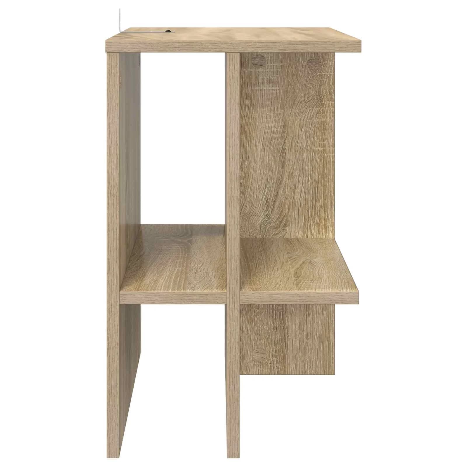 Klubska miza 2 kos Sonoma hrast 40 x 30 x 49 cm Inženirski les - slika 7