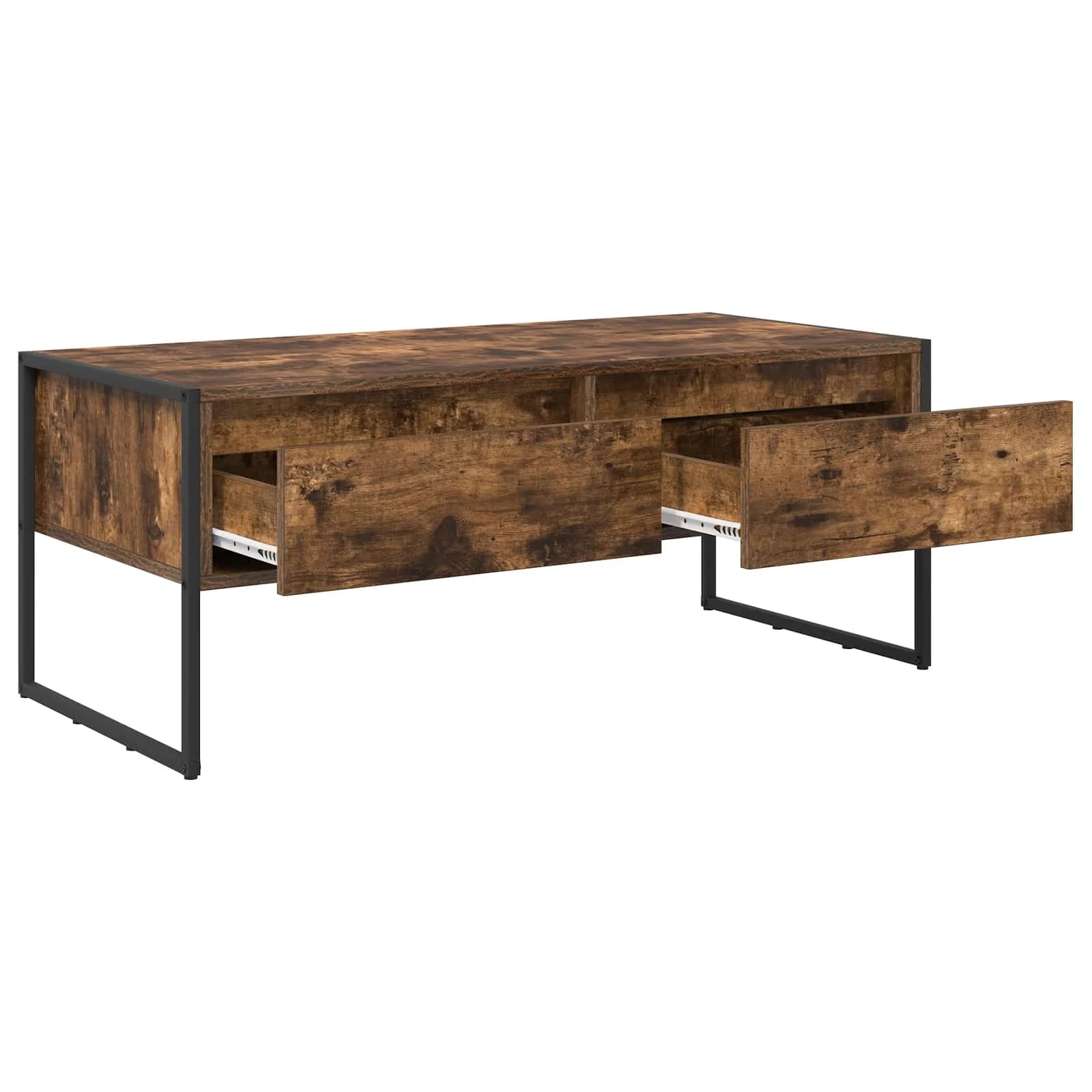 Klubska miza Dimni hrast 100 x 46 x 40 cm Inženirski les - slika 5