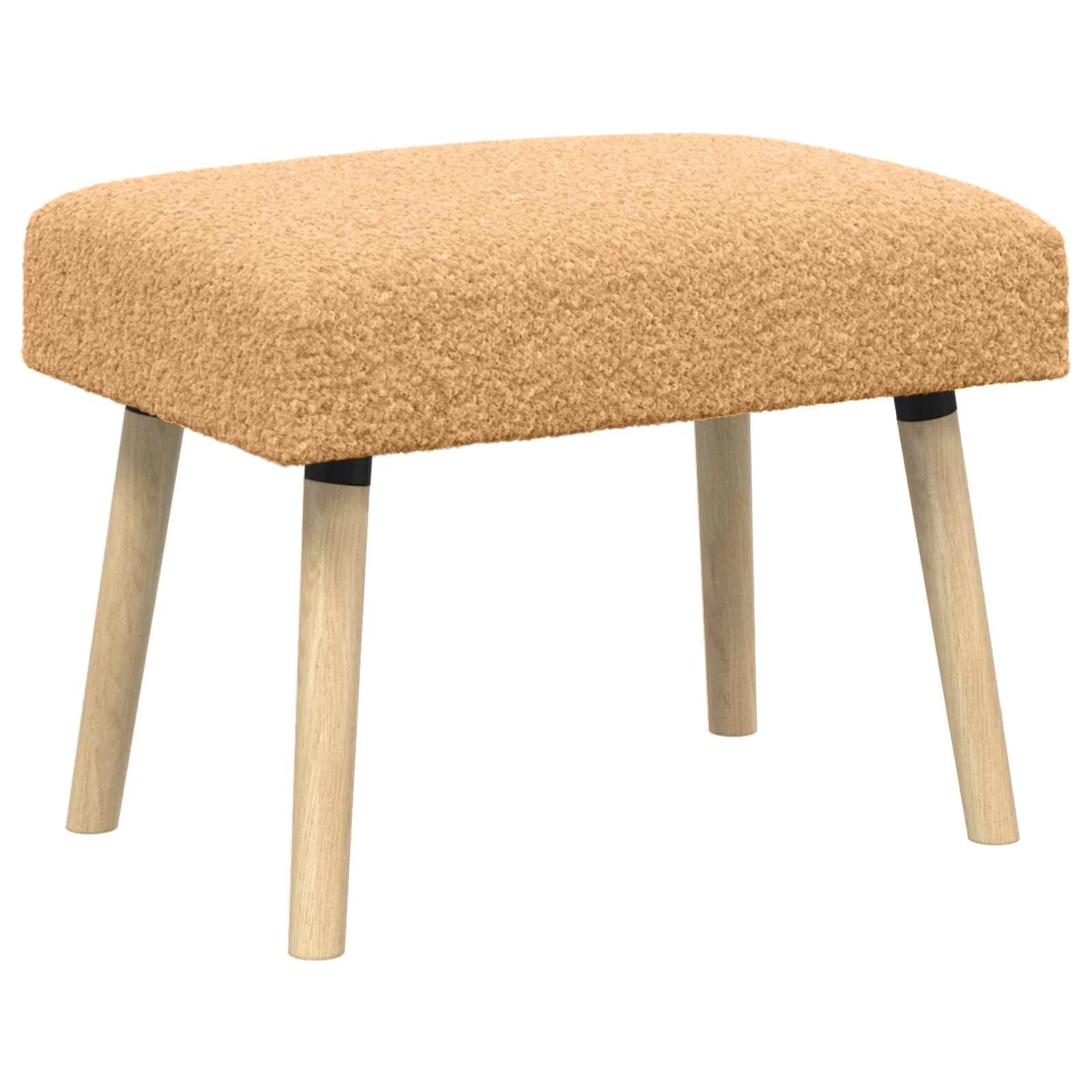 klop Enobarvno Bež 60 x 40 x 45 cm Bouclé - slika 2