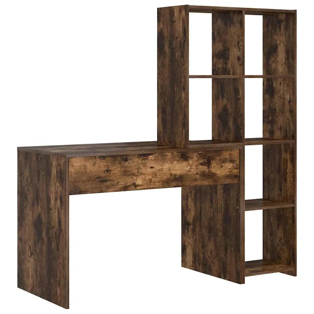 Miza Dimljeni oreh Inženirski les 138,5 x 55 x 143 cm - slika 7