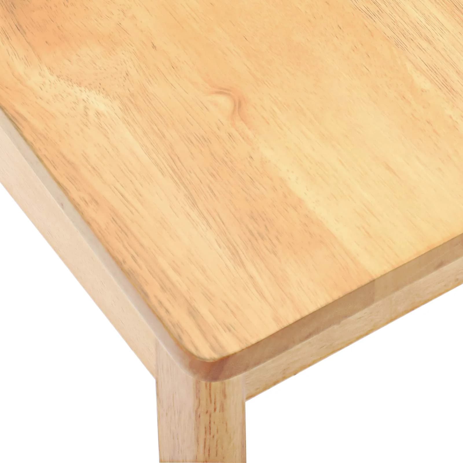 Jedilni stol 2 kos Trda guma Naravna 51 x 61 x 80,5 cm - slika 9