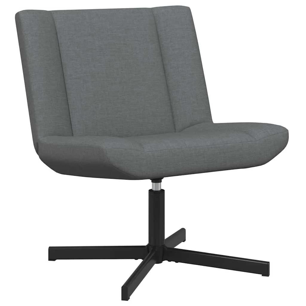 Vrtljiv stol Temno siva 63 x 75 x 76 cm blago - slika 2
