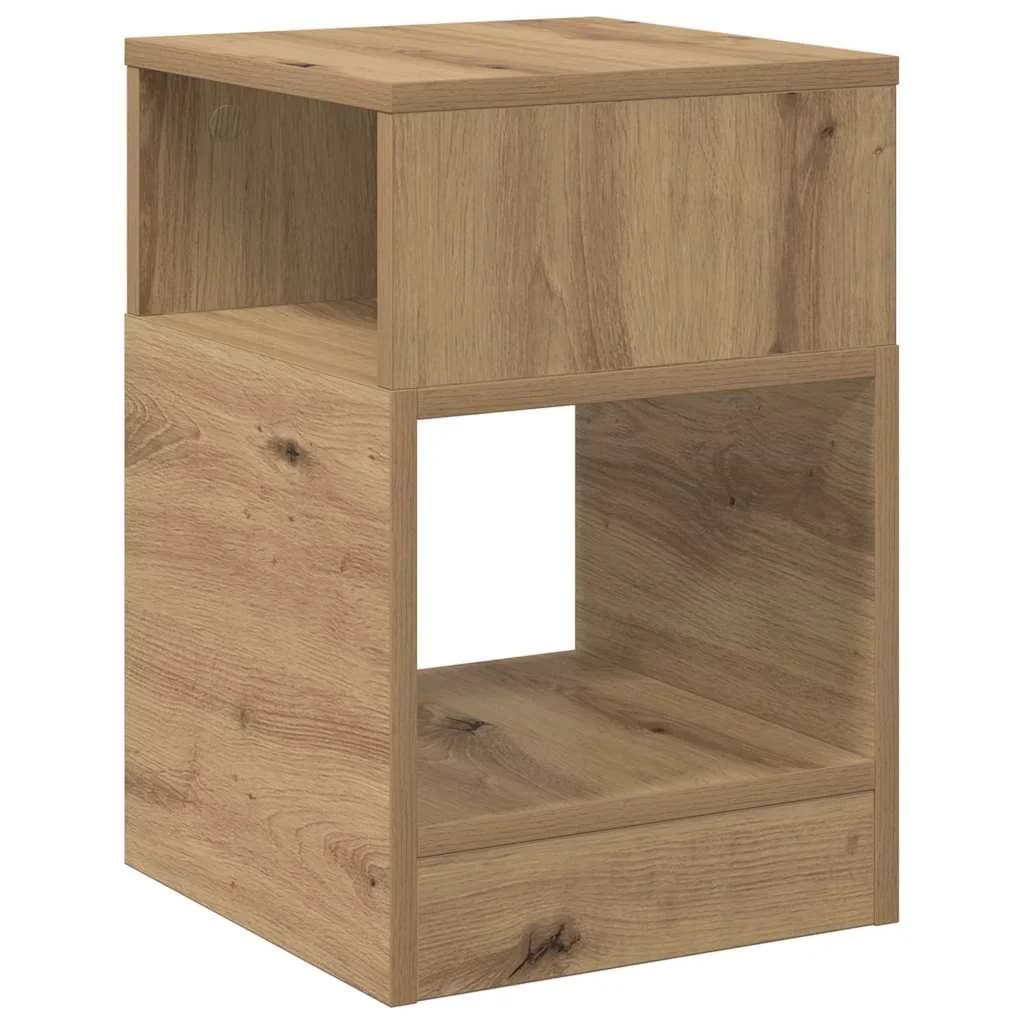 Stranska miza 2 kos Umetni hrast 30,5 x 30 x 45 cm - slika 8