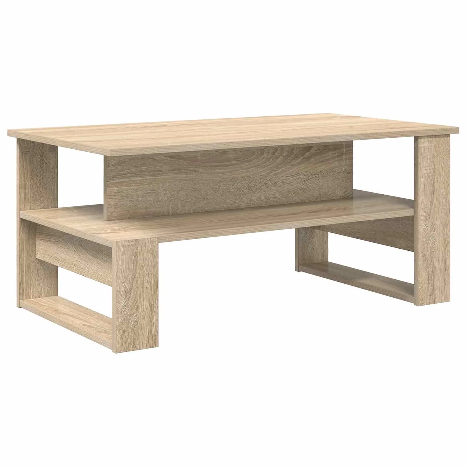 Klubska miza Sonoma hrast 90 x 50 x 40 cm Inženirski les - slika 7