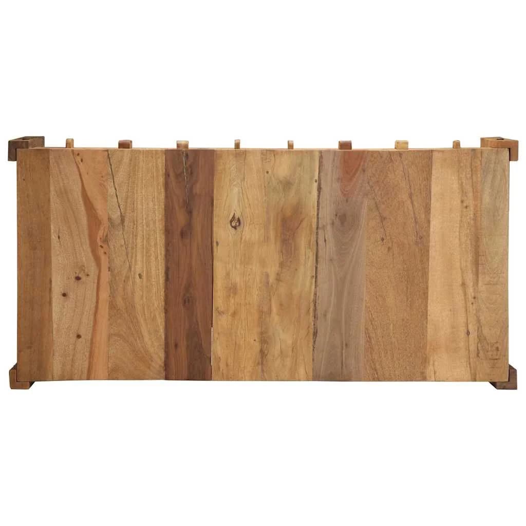 Klubska miza Rjava 110 x 54 x 35 cm Trdna obnovljena les - slika 7