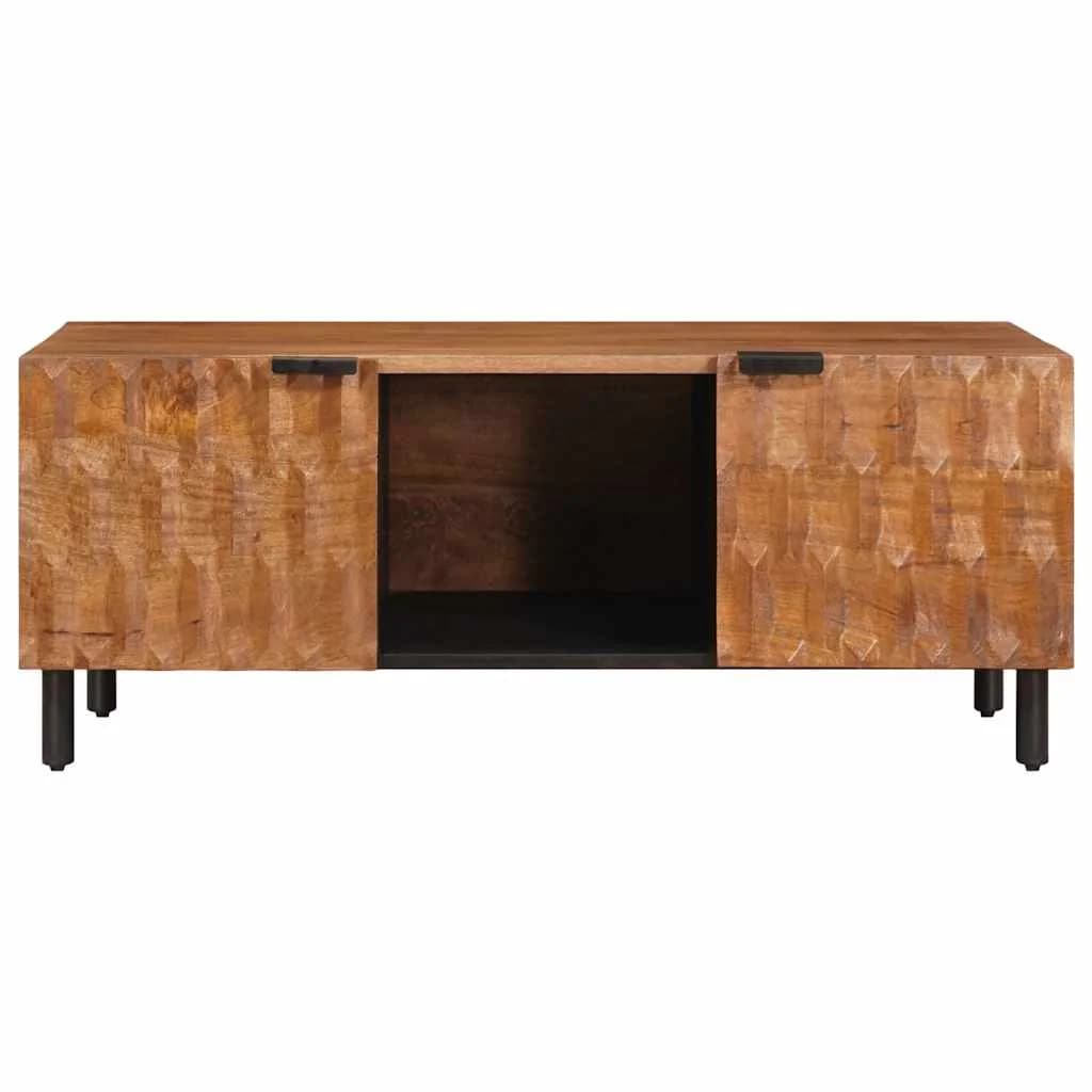 Klubska miza Rjava 100 x 54 x 40 cm Masiven les manga - slika 3