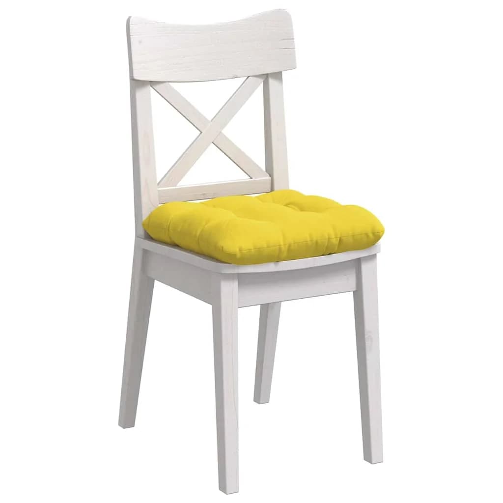 Sedežne blazine 4 kos Blago Svetlo rumena 40 x 40 x 12 cm - slika 3