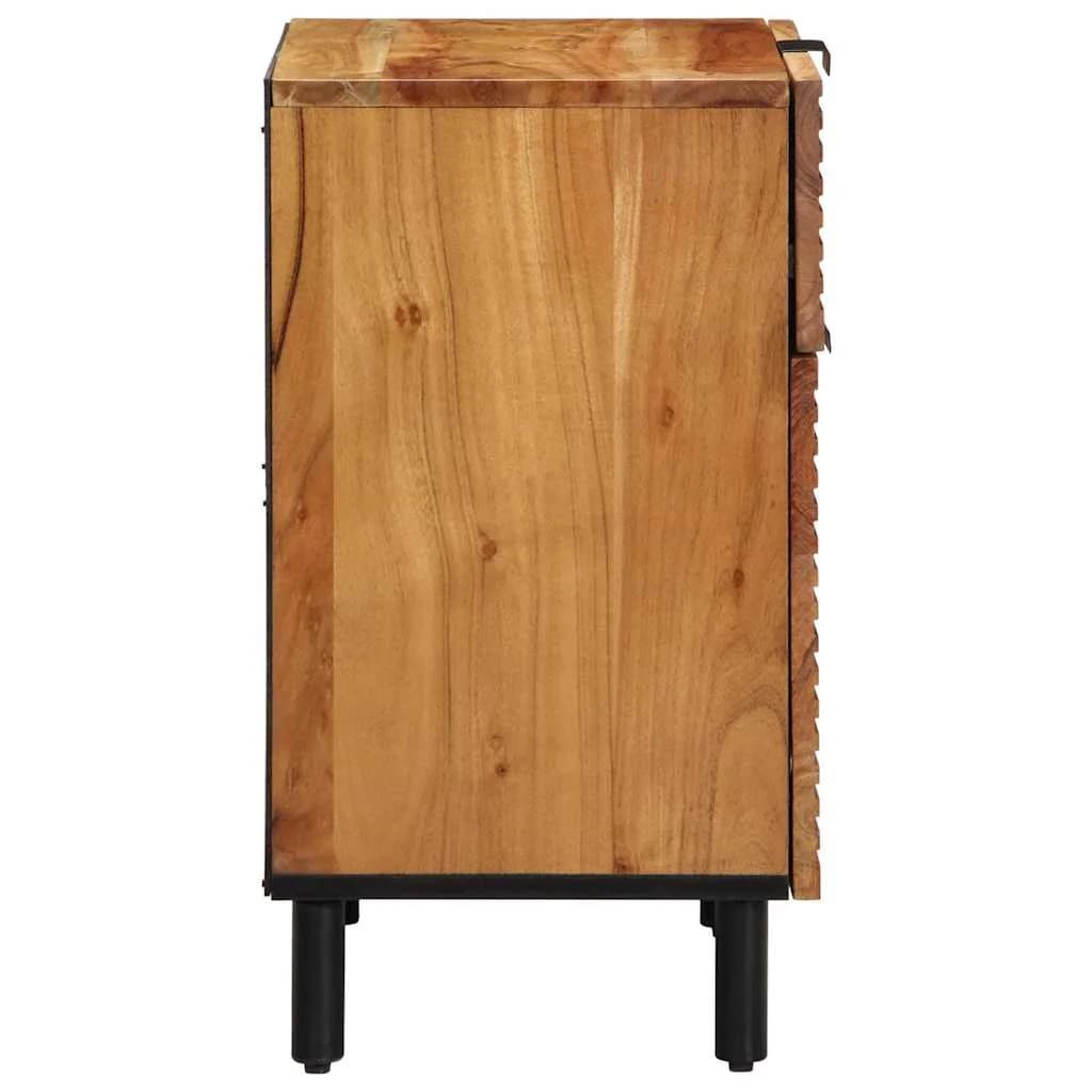 Posteljna omarica Rjava 50 x 33 x 60 cm Masiven les akacije - slika 5