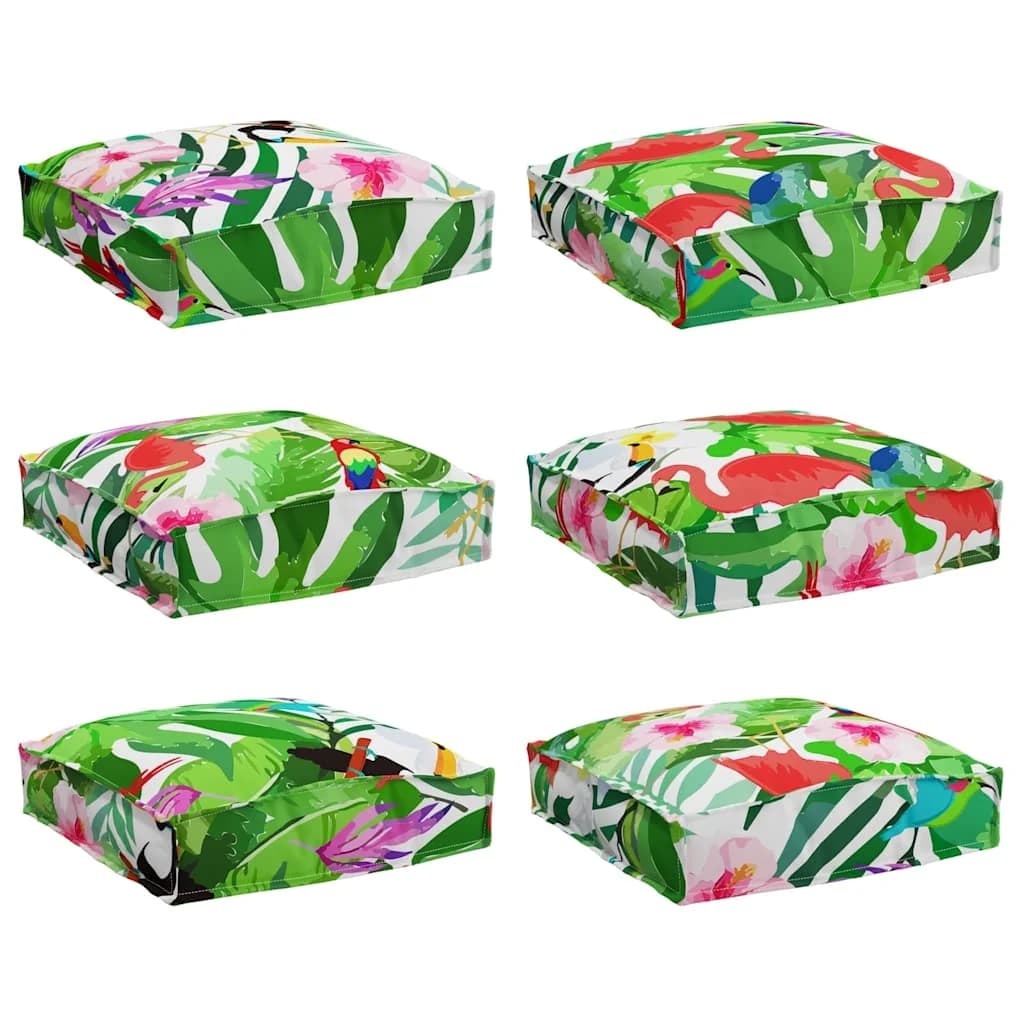 Blazina 6 kos Oxford tkanina večbarvno 40 x 40 x 8 cm - slika 2
