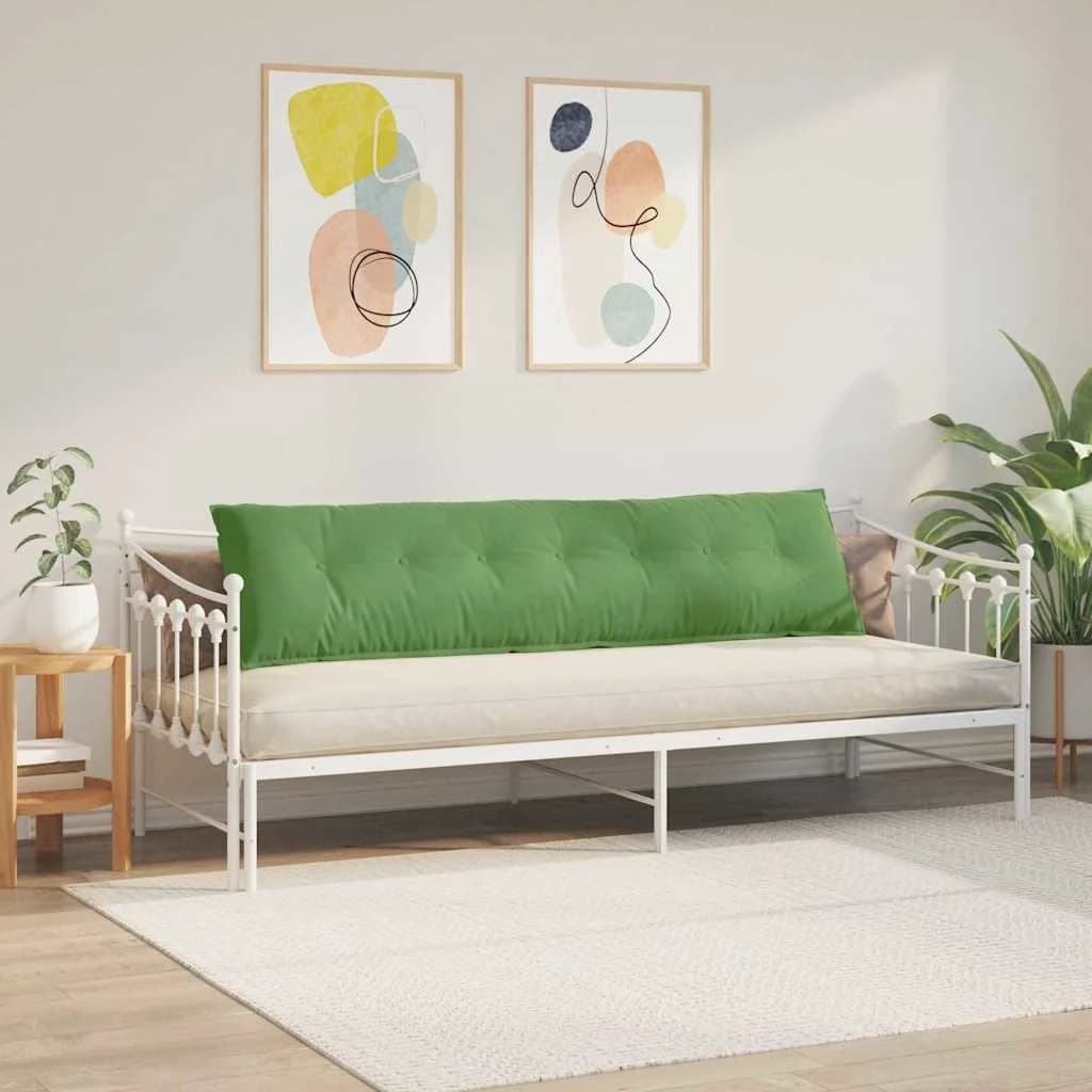 Poglavni vzglavnik Svetlo zelena 200 x 50 cm Žametna tkanina - slika 4