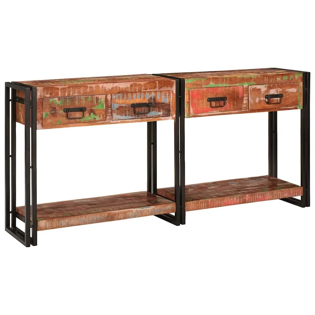 Konzolne mizice 2 kos večbarvno 161 x 33 x 75 cm - slika 7