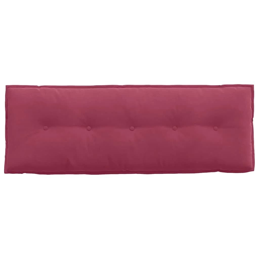 Poglavni vzglavnik Vinorodna rdeča 140 x 50 cm Žametna tkanina - slika 6