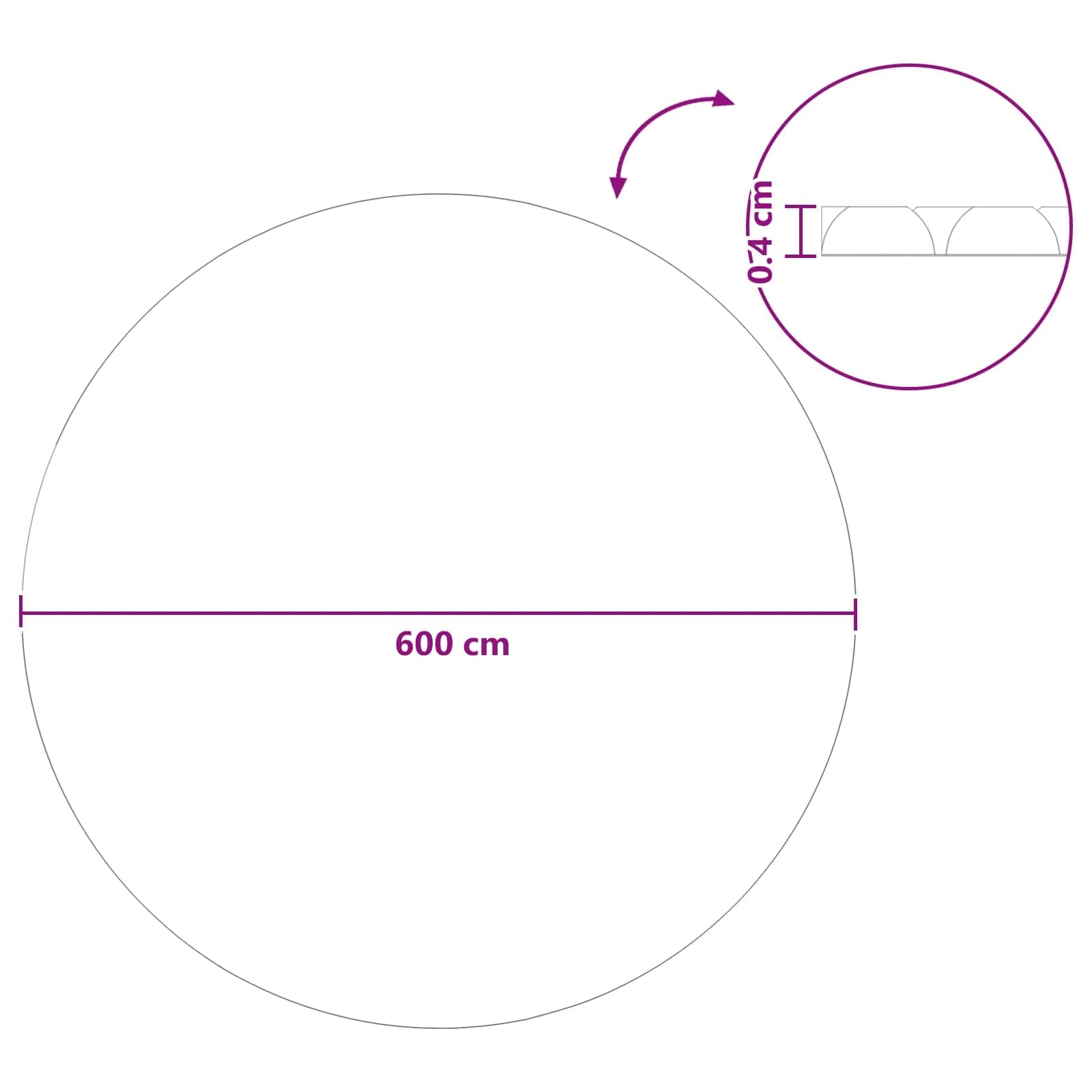 Izjemno težka solarna pokrivala za bazene Ø 600 cm 400 μm - slika 8