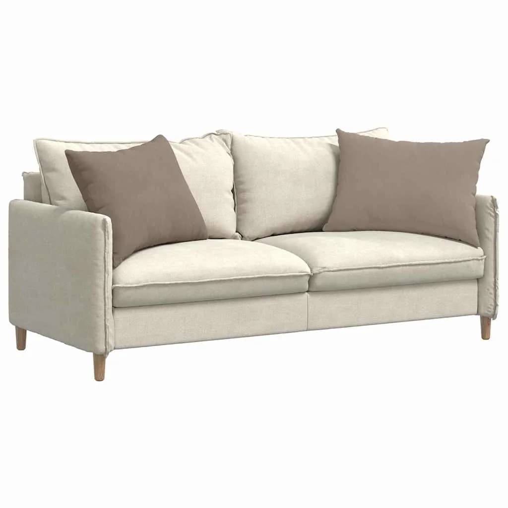 Blazine za kavč 2 pcs Taupe 70 x 50 cm blago - slika 3