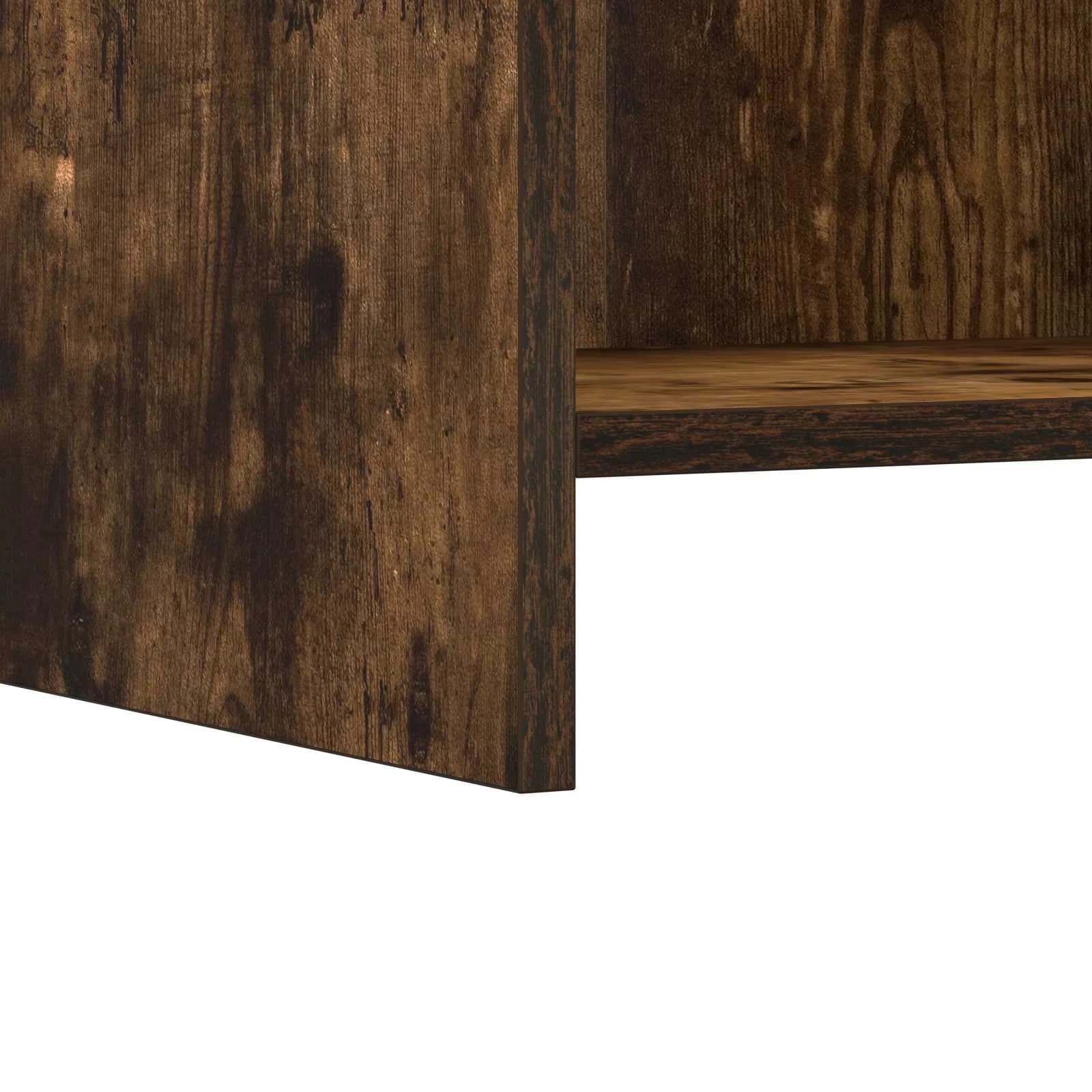 Posteljne mize 2 kos Dimljen hrast 40 x 30 x 60 cm - slika 4