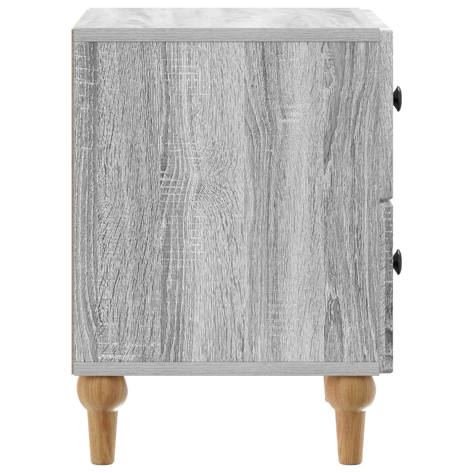 Nočna omarica Siva Sonoma 43 x 34,5 x 48 cm Inženirski les - slika 6