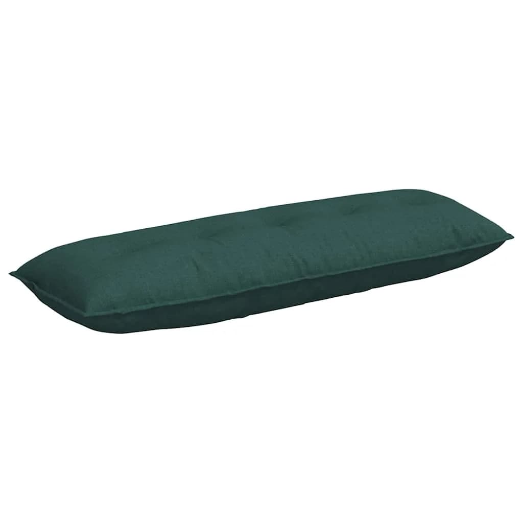 Poglavni vzglavnik Temno zelena 140 x 19 x 50 cm blago - slika 2