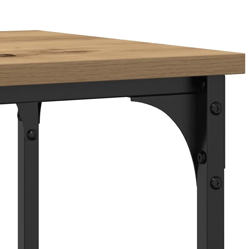 Konzolna miza artisan hrast 100 x 35 x 75 cm - slika 8