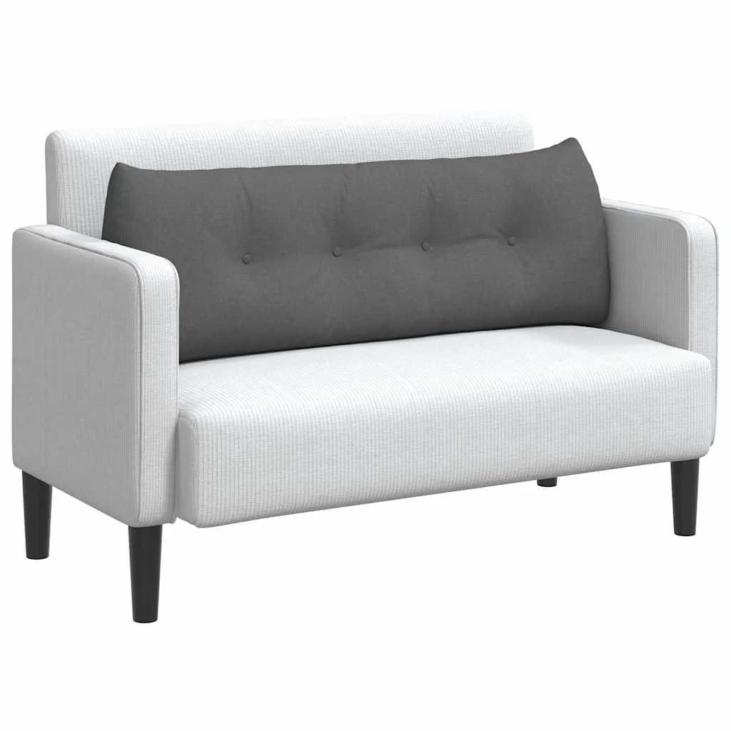Poglavni vzglavnik Temno siva 140 x 24 x 50 cm blago - slika 3