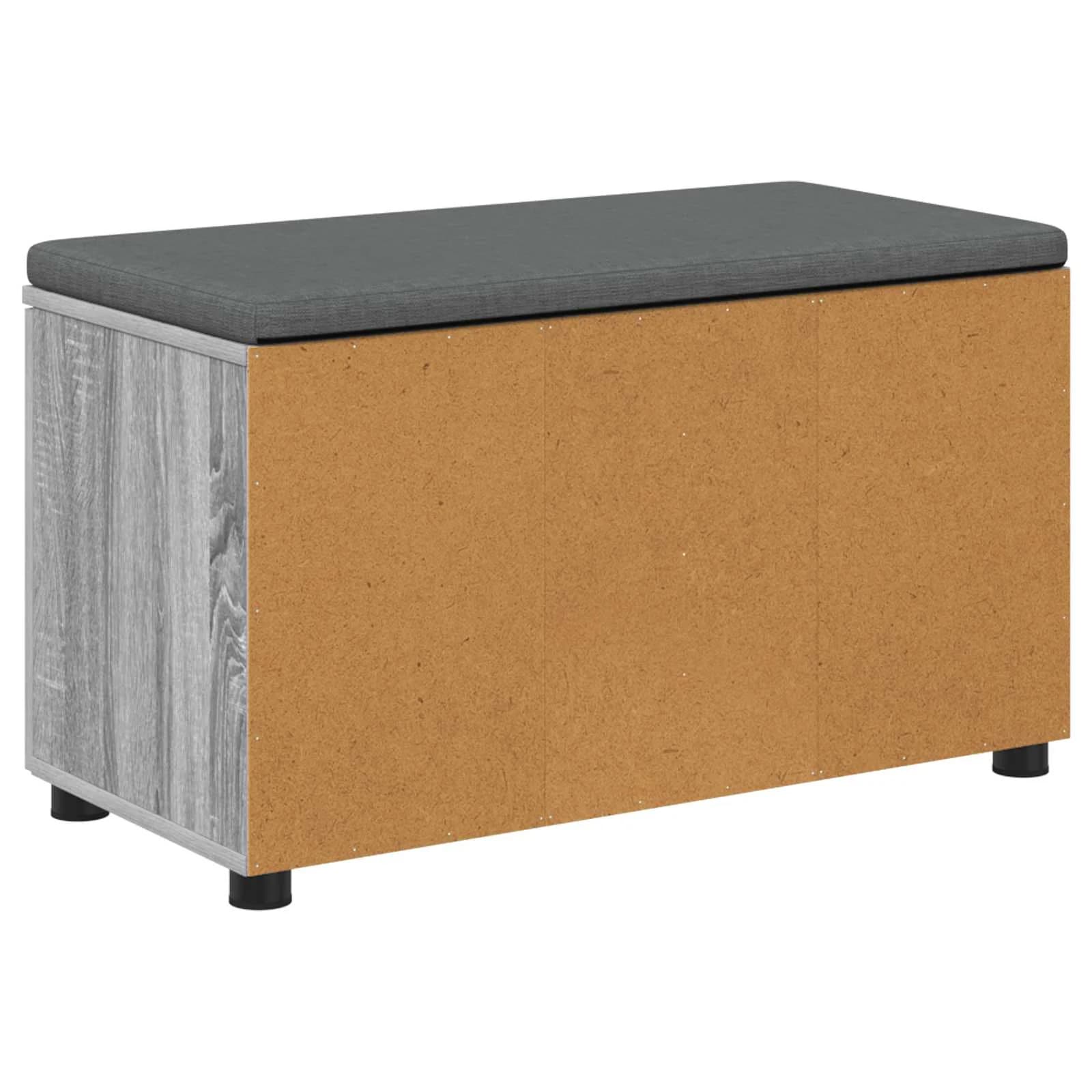 Haldna klop z blazino s polico Siva Sonoma 80 x 38 x 46 cm - slika 8