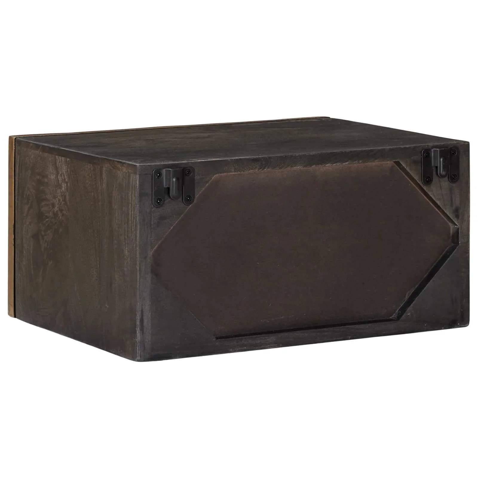 Ročno izdelana nočna omarica Kavna rjava 40 x 30 x 20 cm - slika 5