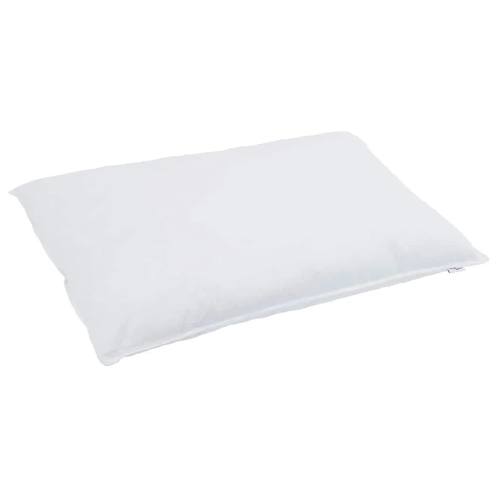Vzglavnik 2 kos 40 x 80 cm Perje Bela - slika 4