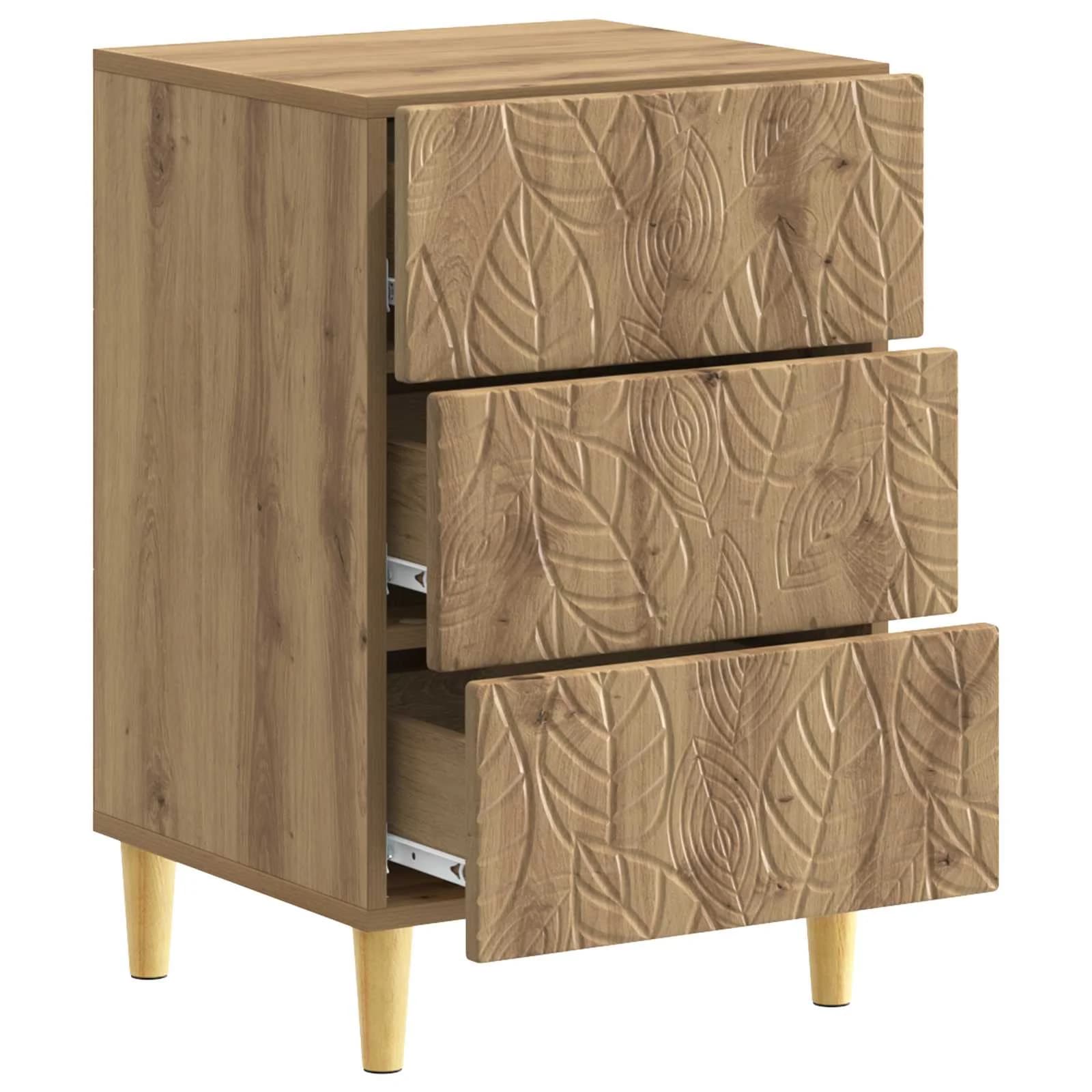 Nočna omarica Artisan hrast 43 x 39,5 x 66,5 cm Inženirski les - slika 3
