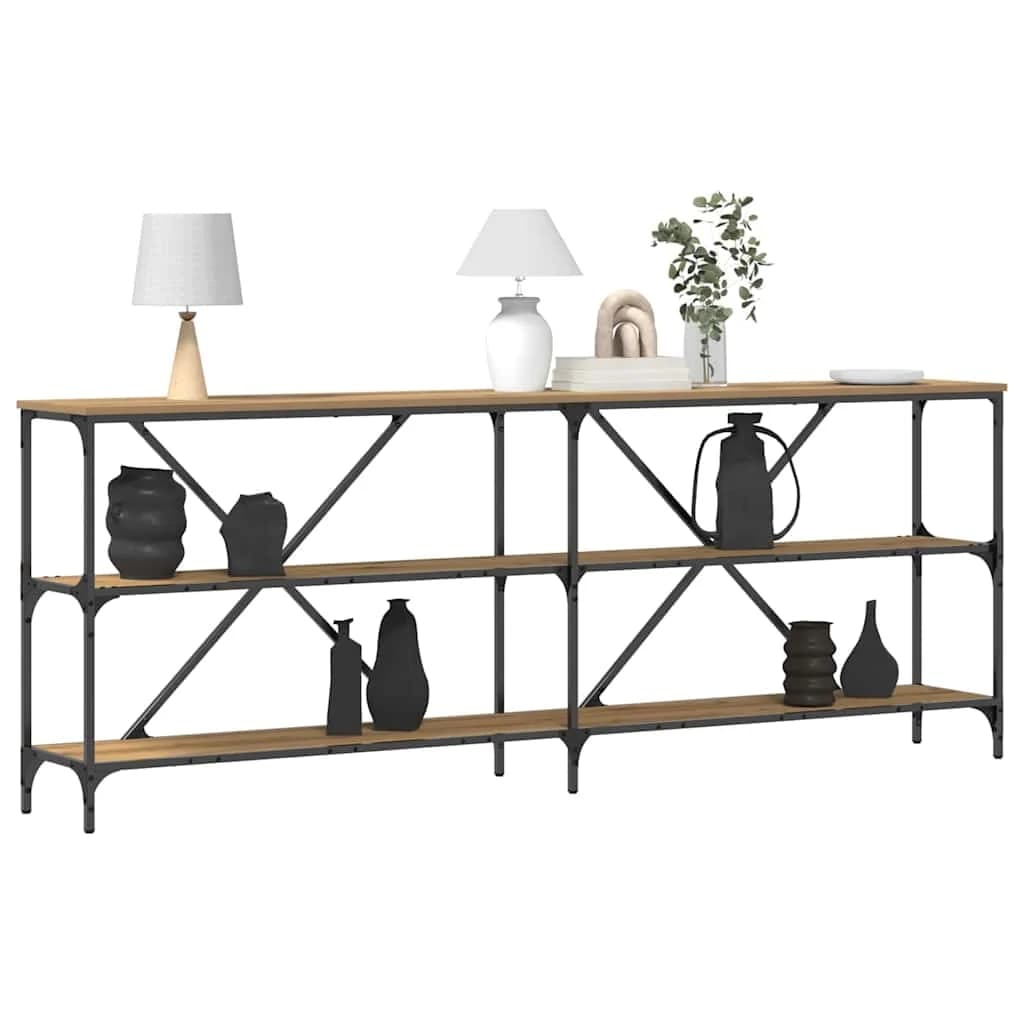 Konzolna miza Oreh 200 x 30 x 75 cm Inženirski les - slika 3