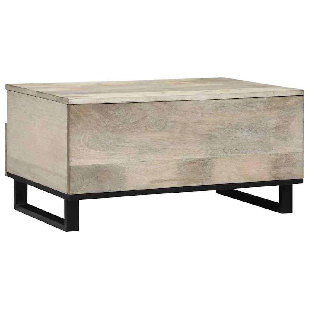 Klubska miza Bela 80 x 54 x 40 cm Inženirski les - slika 5