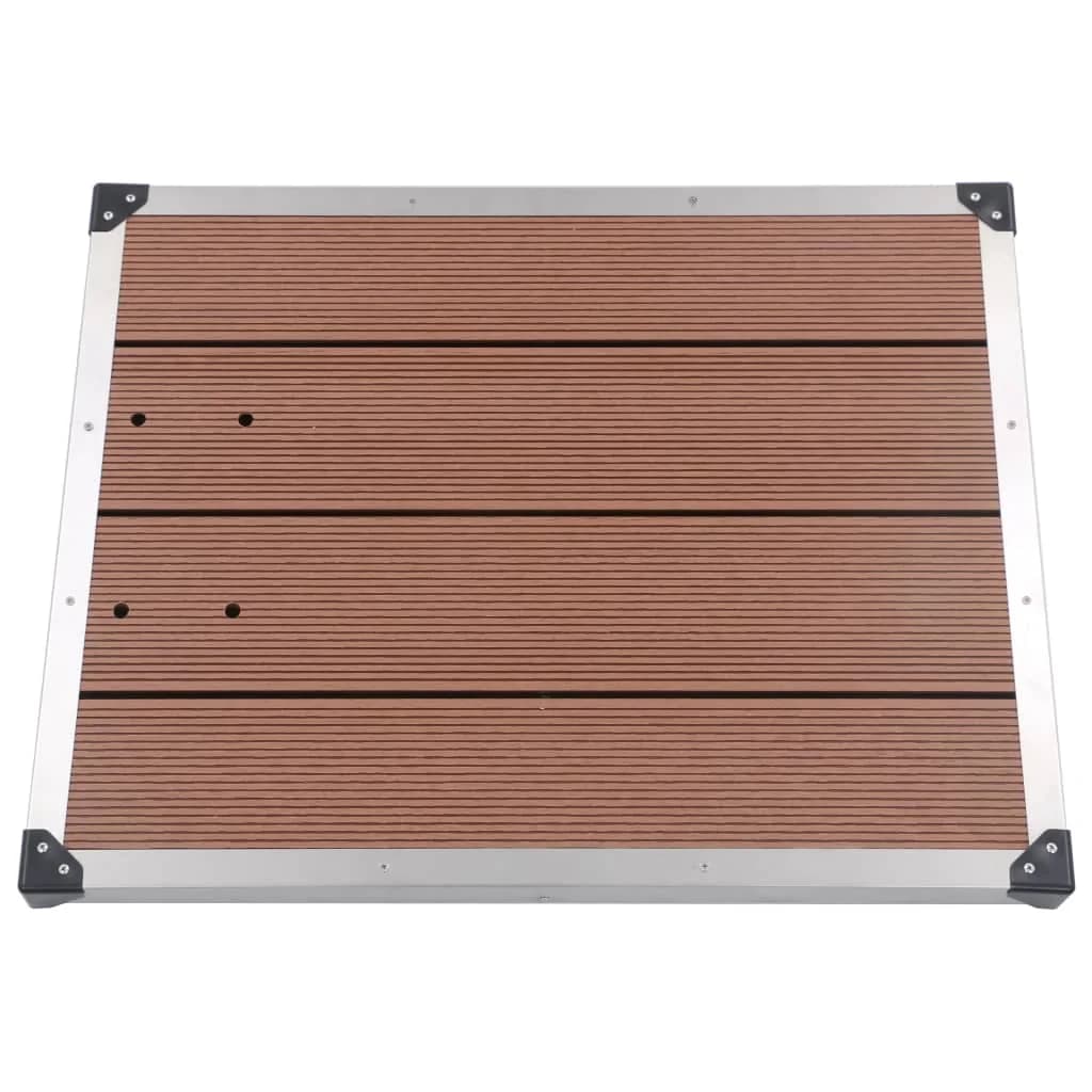 Vrtni tuš z rjavim podstavkom 220 cm aluminij - slika 12