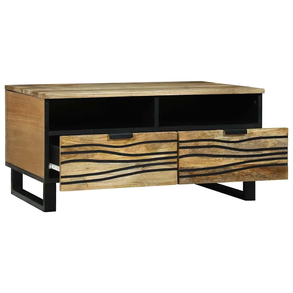 Klubska miza Naravna 80 x 54 x 40 cm Inženirski les - slika 2
