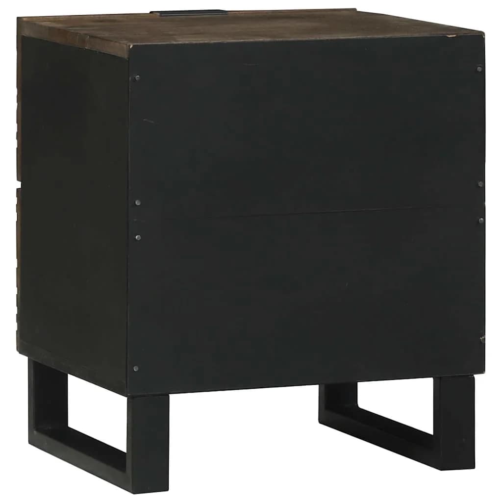 Nočna omarica 2 kos Oreh 40 x 33 x 46 cm Inženirski les - slika 7