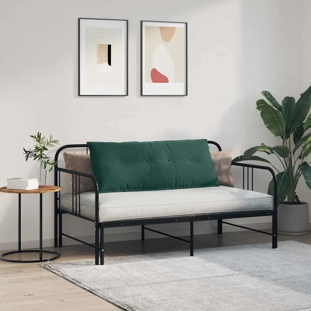 Poglavni vzglavnik Temno zelena 120 x 50 cm Žametna tkanina - slika 4