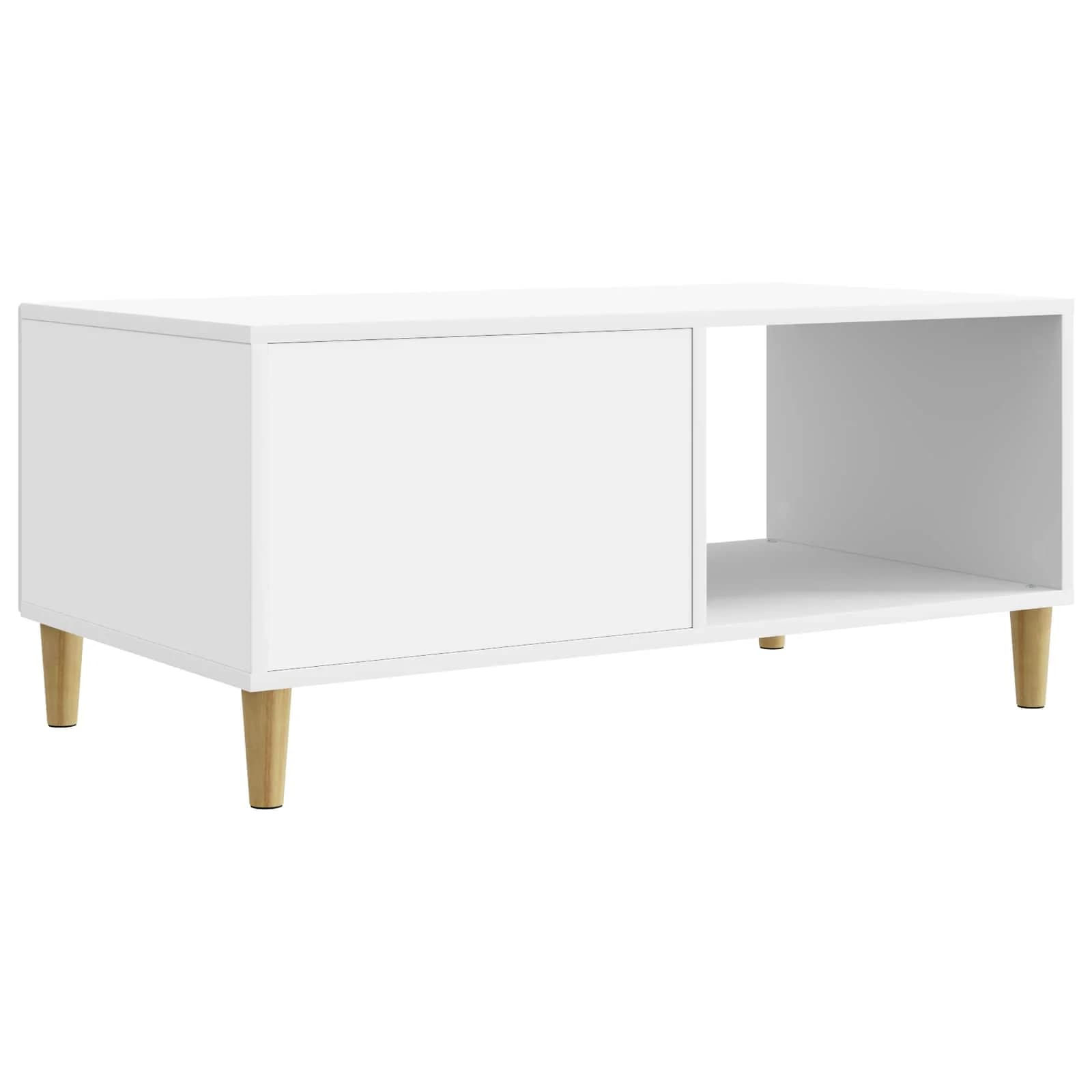 Klubska miza Bela 90 x 50 x 40 cm Inženirski les - slika 7