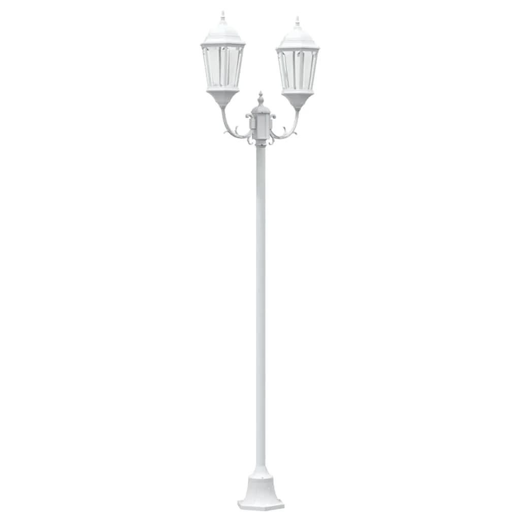 Vrtnarska svetilka Bela 68 x 20 x 235 cm Aluminij in steklo - slika 2