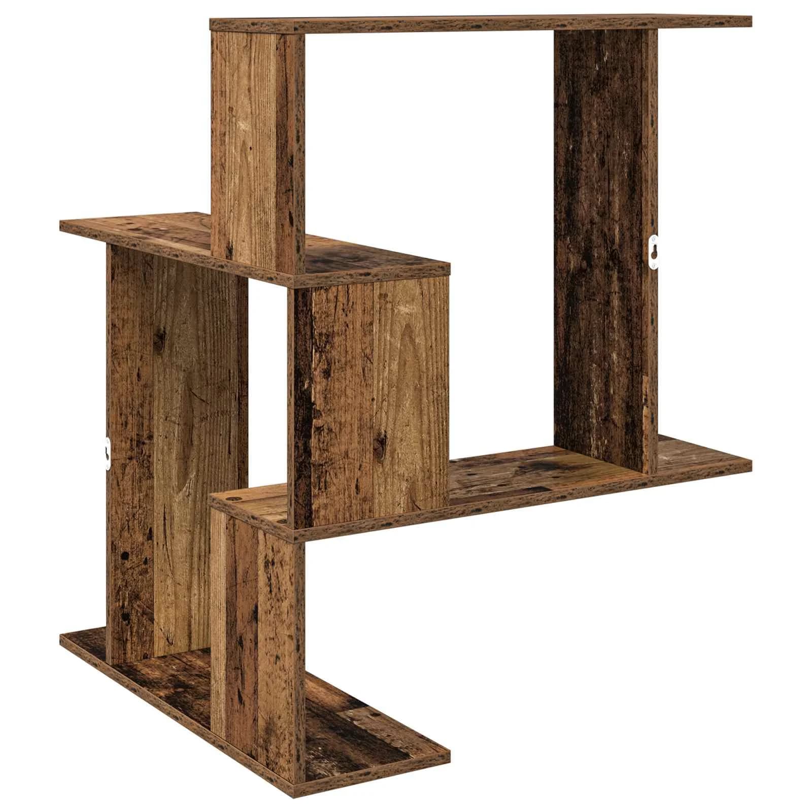 Stenska polica Star les 67 x 67 x 87 cm Inženirski les - slika 6