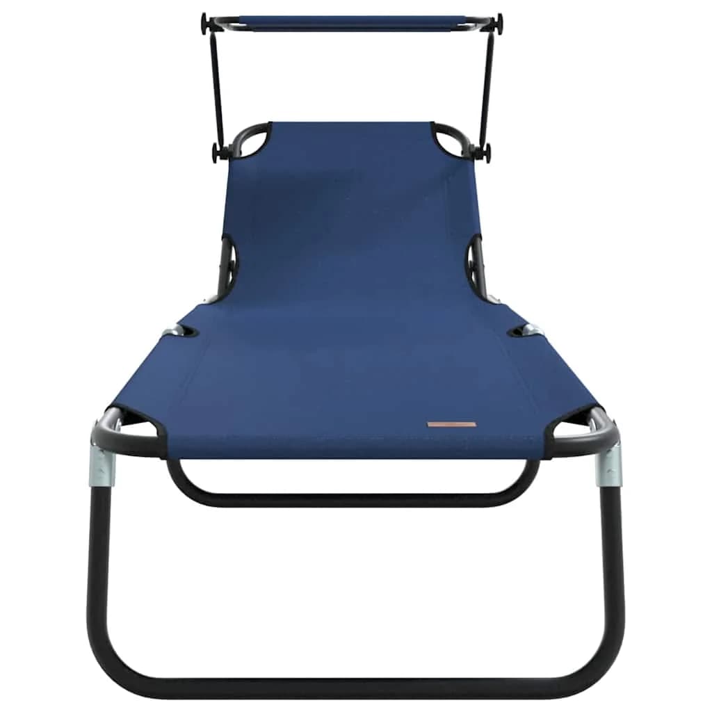 Zložljiv ležalnik Modra 190 x 57 x 81 cm oxford - slika 4